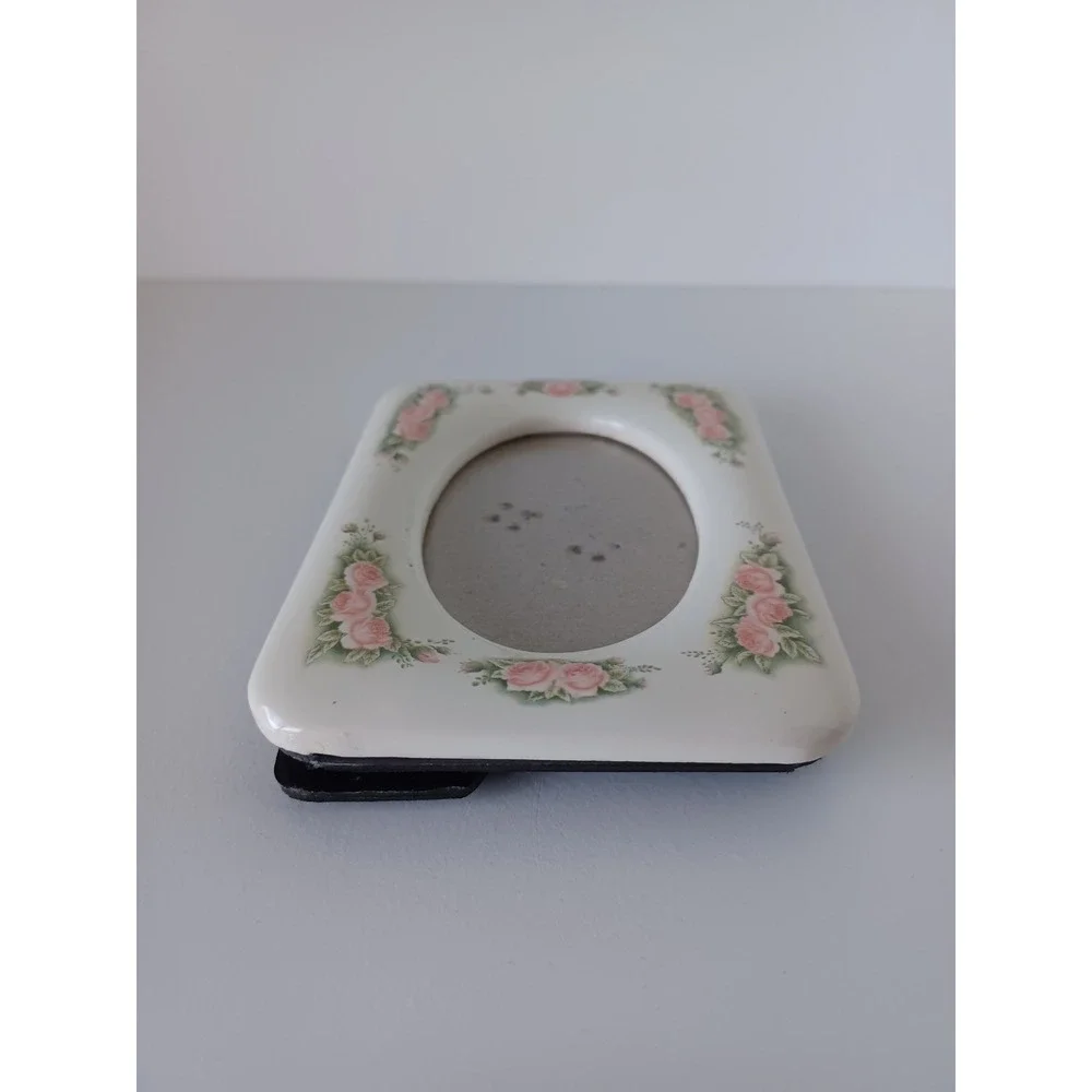 Vintage Small Multicolor Flower Picture Frame Home Decor
